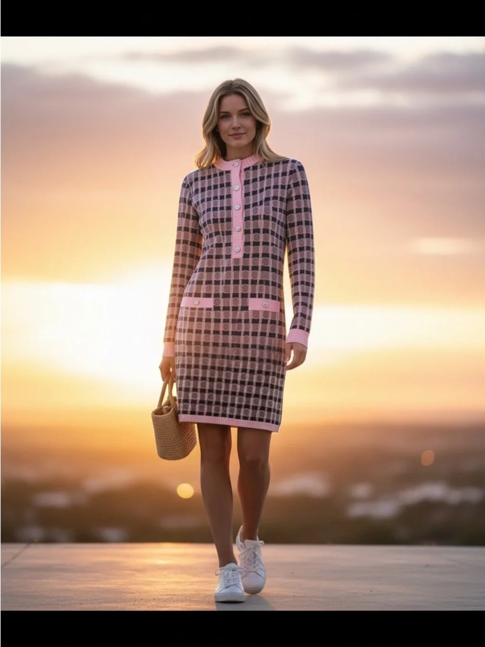 CHANEL Cashmere Shift Dress – 21B Collection (Pre-Fall 2021)